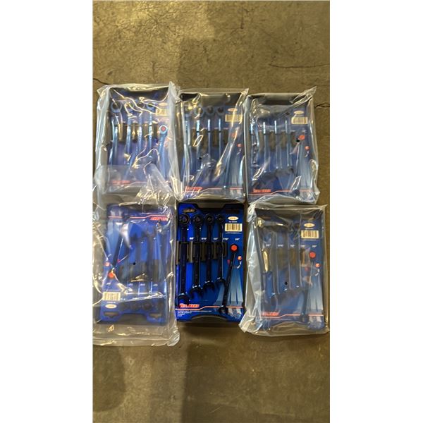 BOX OF *NEW* WESTWARD 5 PIECE SAE RATCHETING WRENCH SETS