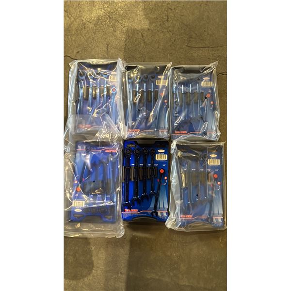 BOX OF *NEW* WESTWARD 5 PIECE SAE RATCHETING WRENCH SETS