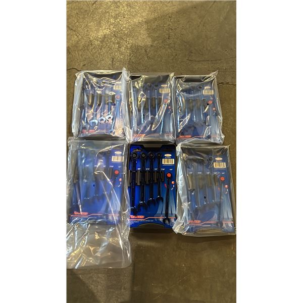 BOX OF *NEW* WESTWARD 5 PIECE SAE RATCHETING WRENCH SETS
