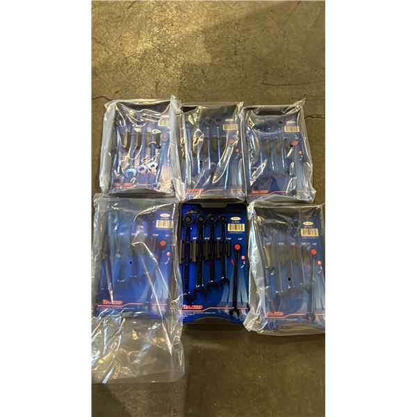 BOX OF *NEW* WESTWARD 5 PIECE SAE RATCHETING WRENCH SETS