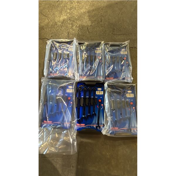 BOX OF *NEW* WESTWARD 5 PIECE SAE RATCHETING WRENCH SETS