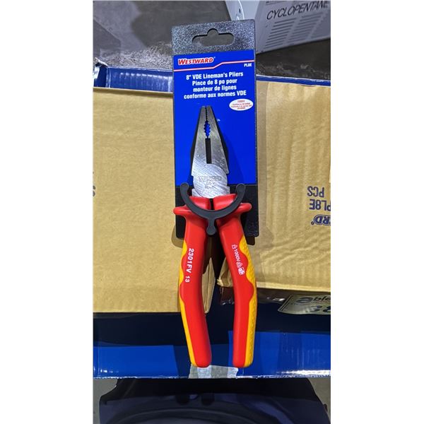(2) BOXES OF *NEW* WESTWARD 8" VDE LINEMAN'S PLIERS