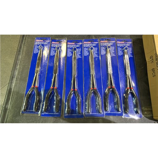 (6) *NEW* WESTWARD 1/2" LONG NOSE GRIP DOUBLE X PLIERS