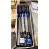 Image 3 : (3) BOXES OF *NEW* WESTWARD 8" SHANK 3/8" SLOTTED SCREWDRIVERS E