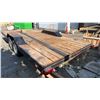 Image 4 : FLAT DECK TRAILER, NO REGISTRATION, MUST TOW, 17' 6" X 7' 9", 21' 6" TOTAL LENGTH WITH 2" BALL HITCH