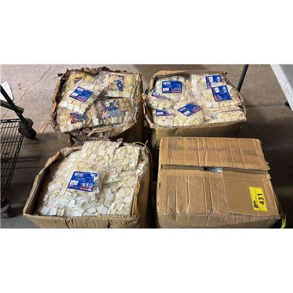 (4) LARGE BOXES OF *NEW* WESTWARD SELF ADHESIVE TIE MOUNTS