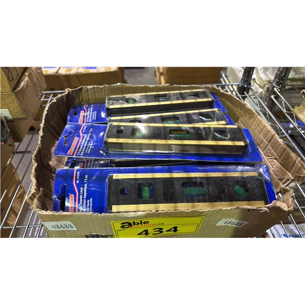 BOX OF *NEW* 7.5" MAGNETIC TORPEDO LEVELS