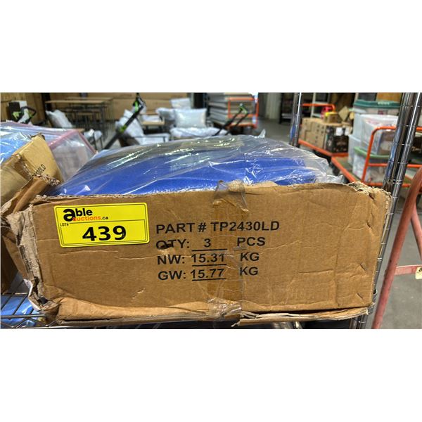 BOX OF *NEW* WESTWARD 24' X 30' LIGHT DUTY POLYETHYLENE TARPS