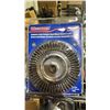 Image 2 : (2) BOXES & (5) LOOSE *NEW* WESTWARD 6" X 5/8" STAINLESS STEEL STRINGER BEAD WHEEL BRUSHES