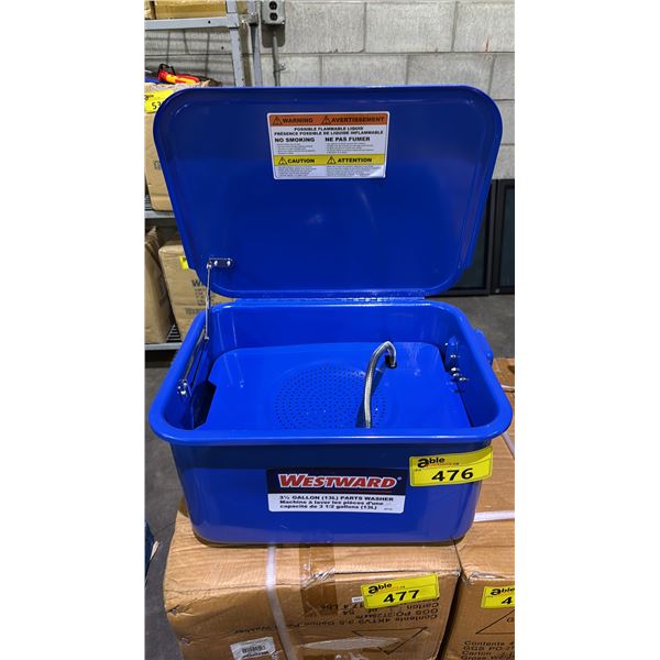 *NEW* WESTWARD 3-1/2 GALLON (13L) PARTS WASHER *DISPLAY*