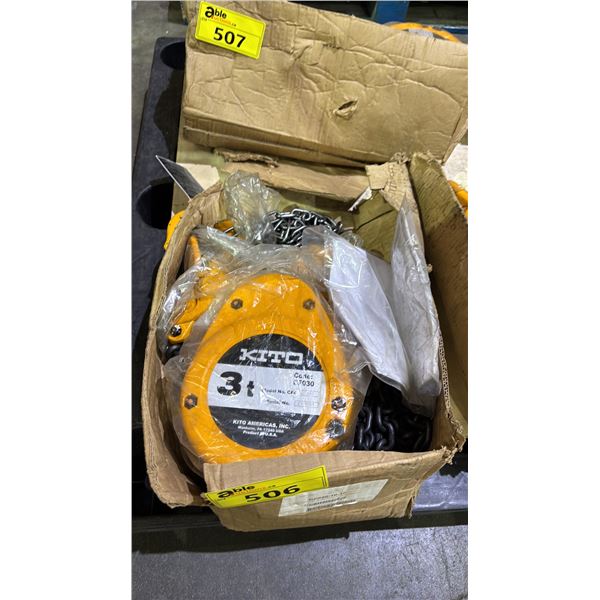 *NEW* KITO 3 TON CHAIN HOIST