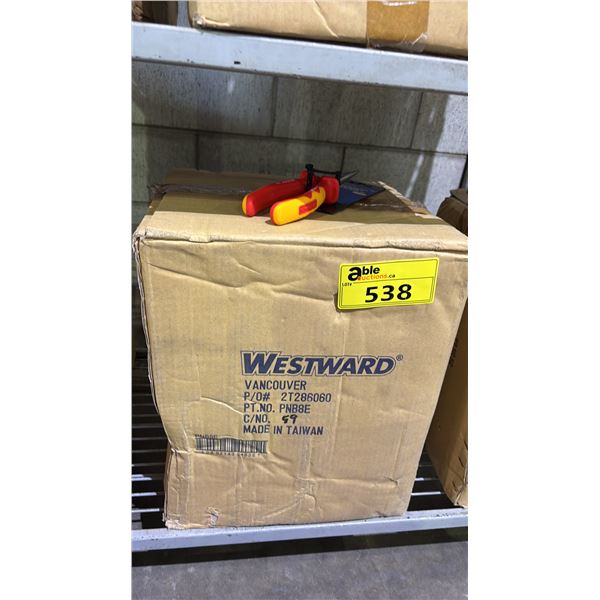 CASE OF *NEW* WESTWARD 6" VDE BENT LONG NOSE PLIERS