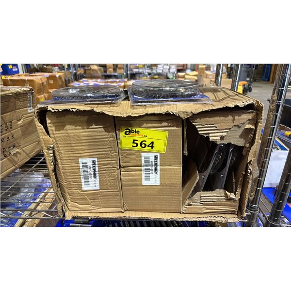 BOX OF *NEW* WESTWARD 6" X 5/8" STAINLESS STEEL STRINGER BEAD WHEEL BRUSHES