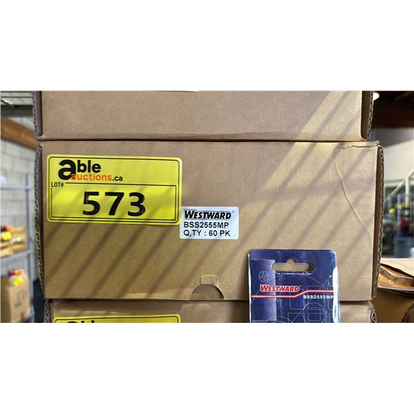 BOX OF *NEW* WESTWARD SLOTTED DRILL/SCREWDRIVER BITS: BSS5555MP