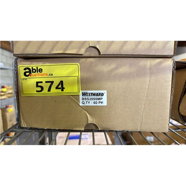 BOX OF *NEW* WESTWARD SLOTTED DRILL/SCREWDRIVER BITS: BSS5555MP