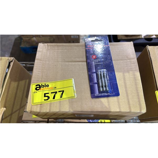 BOX OF *NEW* WESTWARD POSIDRIVE #3 50MM DRILL/SCREWDRIVER BITS