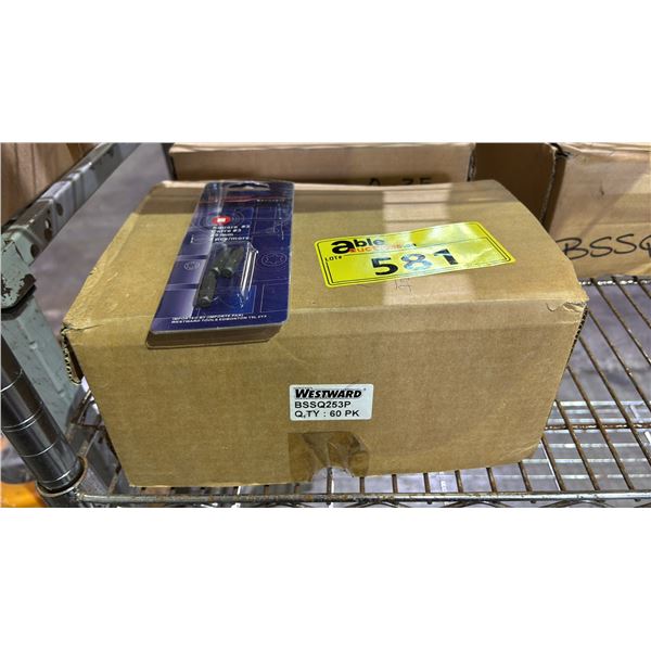 BOX OF *NEW* WESTWARD SQUARE #3 25MM DRILL/SCREWDRIVER BITS