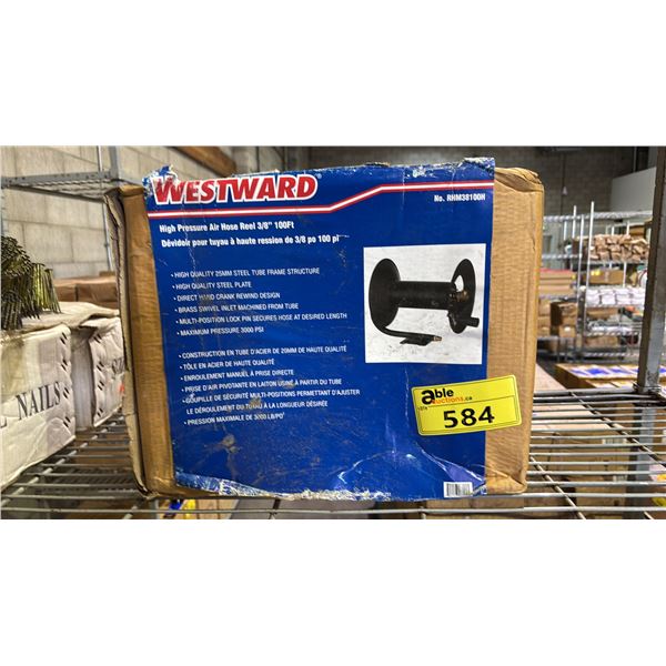 *NEW IN BOX* WESTWARD HIGH PRESSURE AIR HOSE REEL