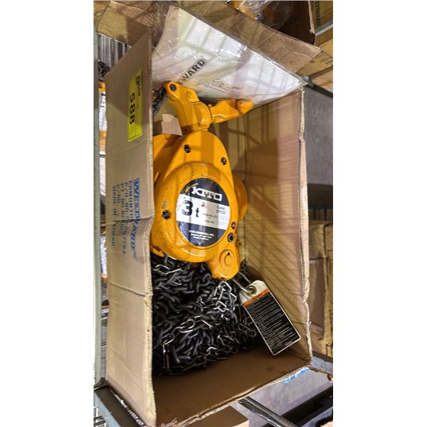 *NEW* KITO 3 TON CHAIN HOIST