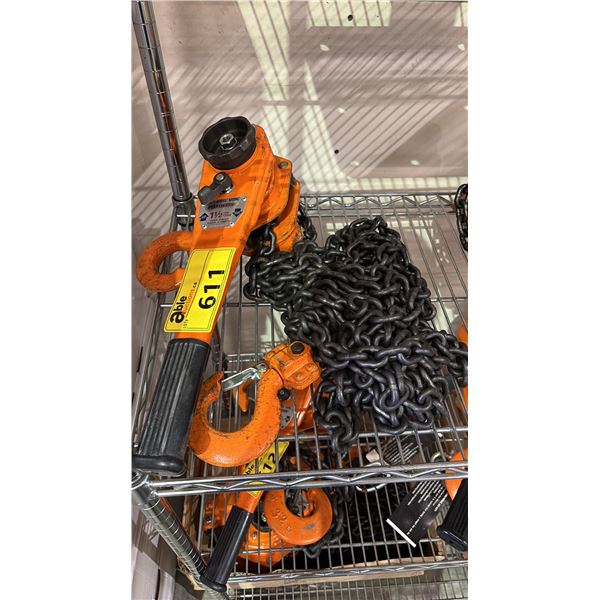 *NEW* WESTWARD 1-1/2 TON CHAIN HOIST