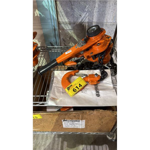 *NEW* WESTWARD 3 TON CHAIN HOIST