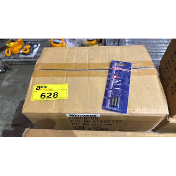 CASE OF *NEW* WESTWARD SQUARE #3 25MM DRILL/SCREWDRIVER BITS