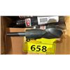 Image 3 : BOX OF *NEW* TDC SILVER & DEMING BLACK OXIDE FINISH 1-3/16" 3-FLATS DRILL BITS