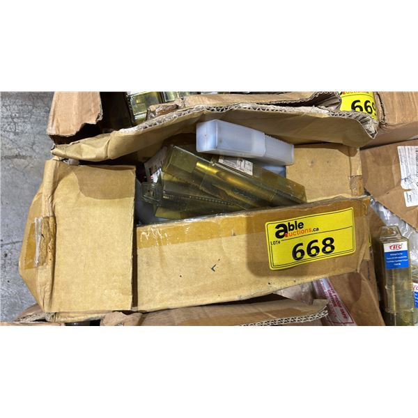 BOX OF ASSORTED *NEW" FLUTE TAPS & PRENTICE DRILL BITS