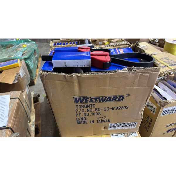 BOX OF *NEW* WESTWARD 2 PIECE STRAP WRENCH SETS
