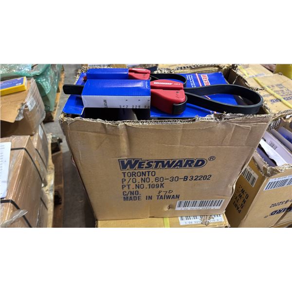 BOX OF *NEW* WESTWARD 2 PIECE STRAP WRENCH SETS