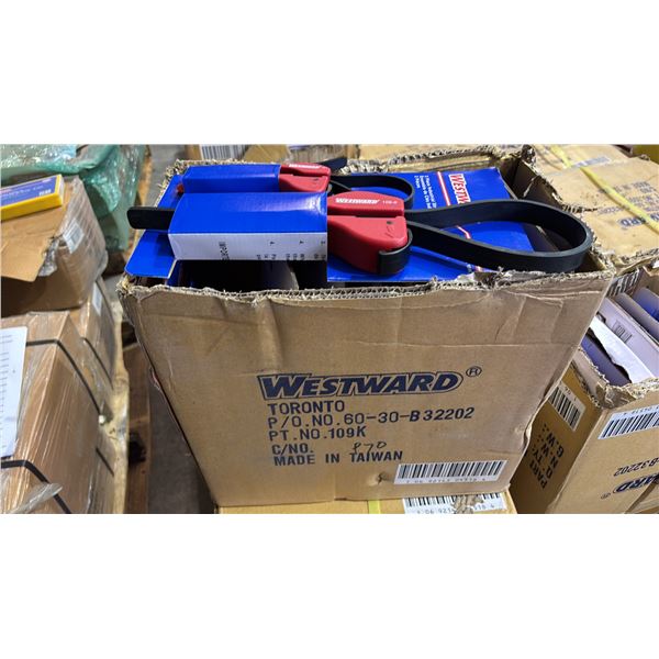 BOX OF *NEW* WESTWARD 2 PIECE STRAP WRENCH SETS