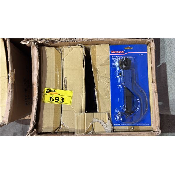 CASE OF *NEW* WESTWARD QUICK ACTING TUBE CUTTERS: 1/4" - 2-5/8"