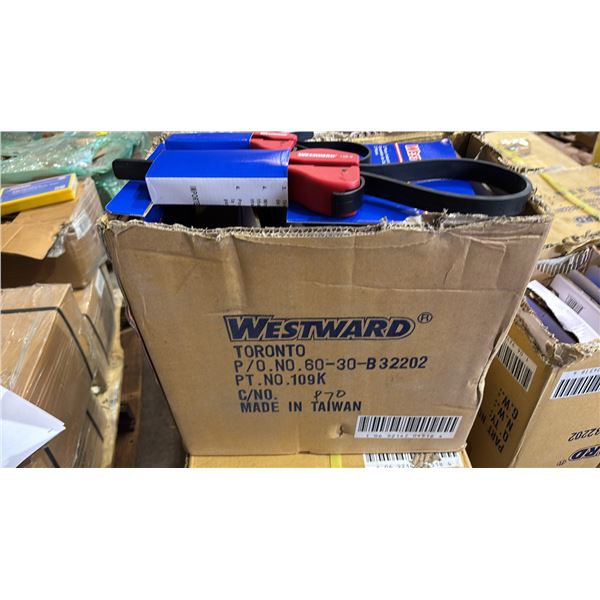 BOX OF *NEW* WESTWARD 2 PIECE STRAP WRENCH SETS