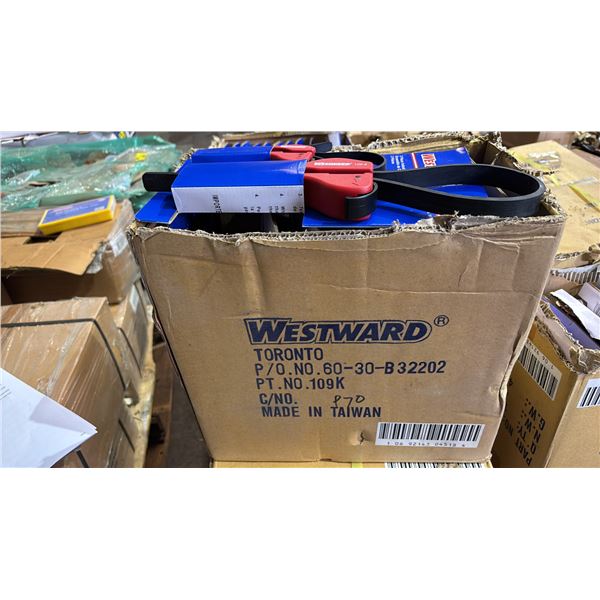 BOX OF *NEW* WESTWARD 2 PIECE STRAP WRENCH SETS
