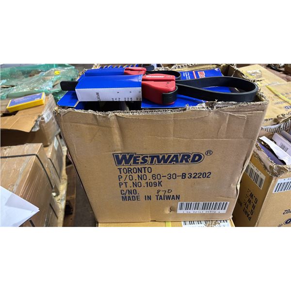 BOX OF *NEW* WESTWARD 2 PIECE STRAP WRENCH SETS