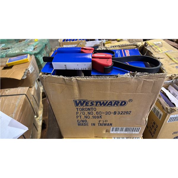 BOX OF *NEW* WESTWARD 2 PIECE STRAP WRENCH SETS