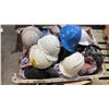 Image 2 : PALLET OF ASSORTED HARD HATS *MUST TAKE ALL*