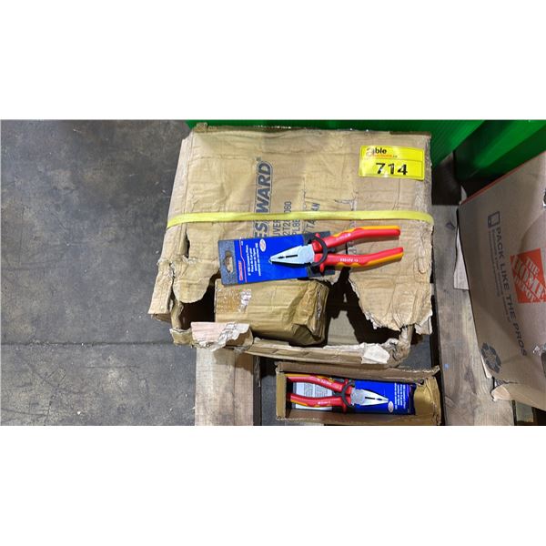 CASE OF *NEW* WESTWARD 8" VDE LINEMMAN'S PLIERS