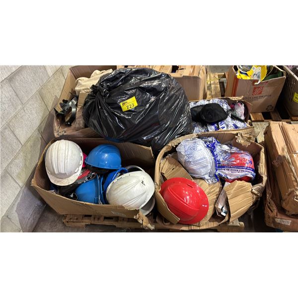 PALLET OF ASSORTED HARD HATS *MUST TAKE ALL*