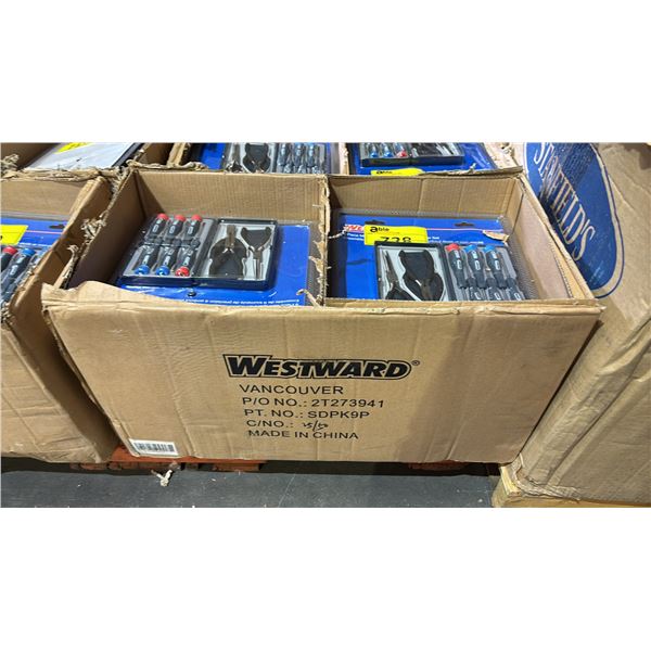 BOX OF *NEW* WESTWARD 9 PCS MINI PLIERS & SCREWDRIVERS SETS
