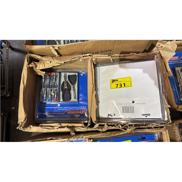 BOX OF *NEW* WESTWARD 9 PCS MINI PLIERS & SCREWDRIVERS SETS