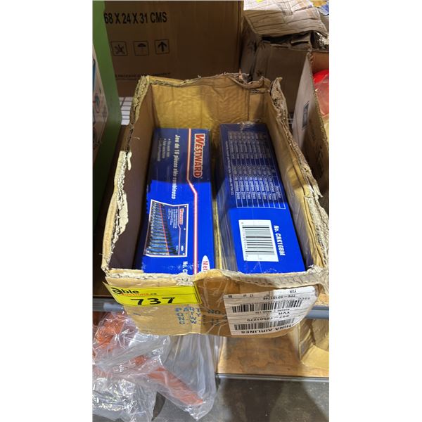 BOX OF *NEW* WESTWARD 18 PCS COMBINATION WRENCH SETS