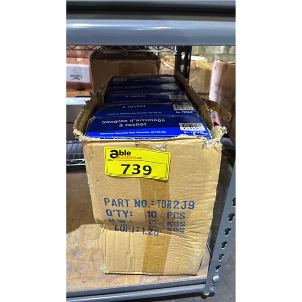BOX OF *NEW* WESTWARD RATCHETING TIE-DOWNS