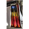 Image 2 : (3) BOXES OF *NEW* WESTWARD INSULATED SQUARE #1 SCREWDRIVERS