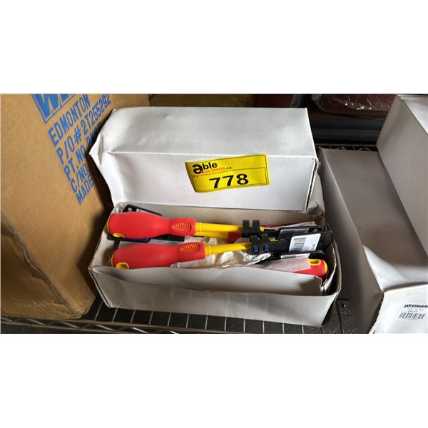 (3) BOXES OF *NEW* WESTWARD INSULATED SQUARE #1 SCREWDRIVERS