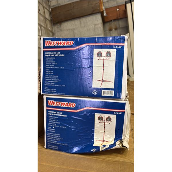CASE OF (2) *NEW* WESTWARD 1400W HALOGEN TASK LAMPS