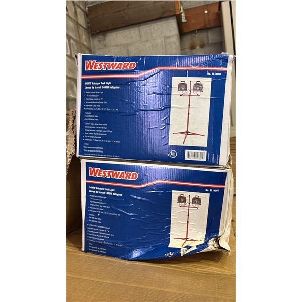 CASE OF (2) *NEW* WESTWARD 1400W HALOGEN TASK LAMPS