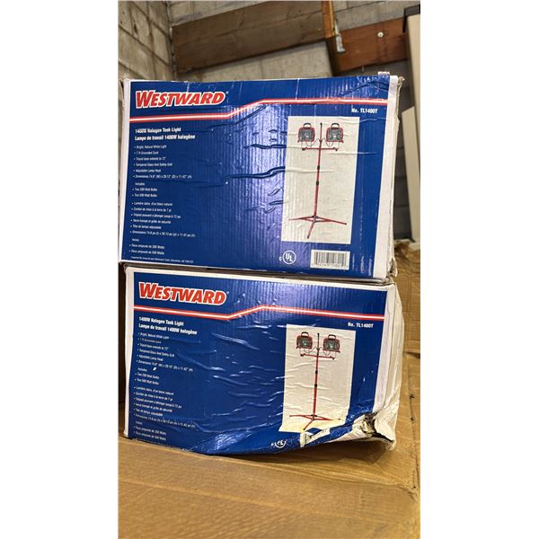 CASE OF (2) *NEW* WESTWARD 1400W HALOGEN TASK LAMPS
