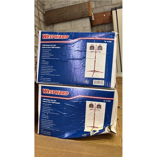 CASE OF (2) *NEW* WESTWARD 1400W HALOGEN TASK LAMPS