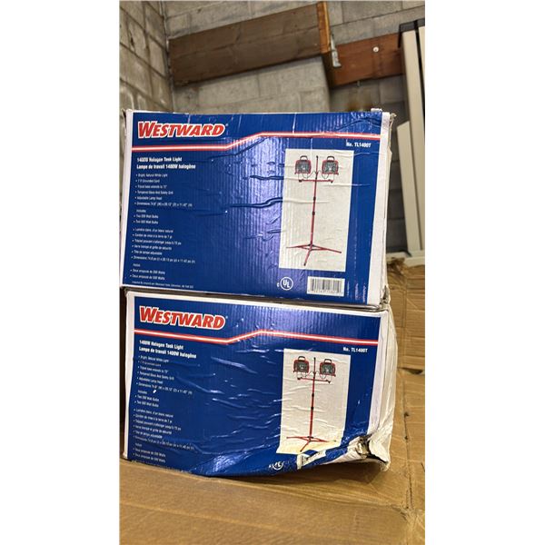 CASE OF (2) *NEW* WESTWARD 1400W HALOGEN TASK LAMPS